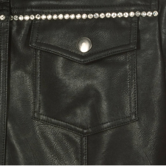 Never Worn ! MonnaLisa - Teens girls Faux leather jacket - Picture 4 of 5